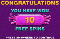 free spins popup